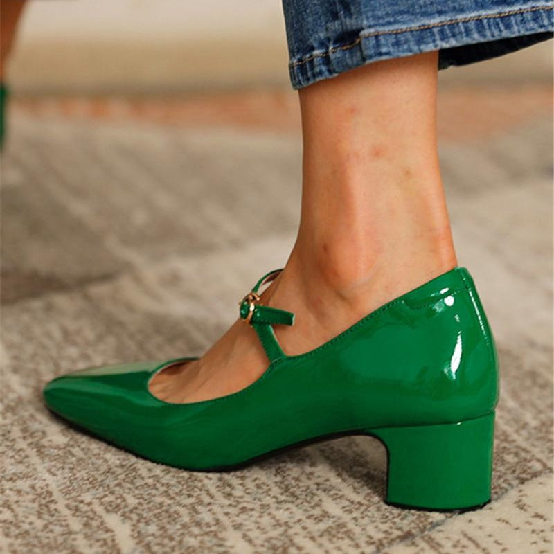 OrthoCare Mid-Heel Pumps - Square Toe Comfort