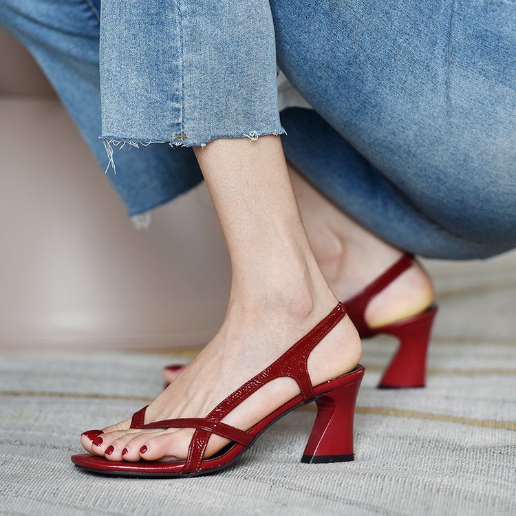 OrthoCare Sandals With Thick, High Heels, A Unique Style