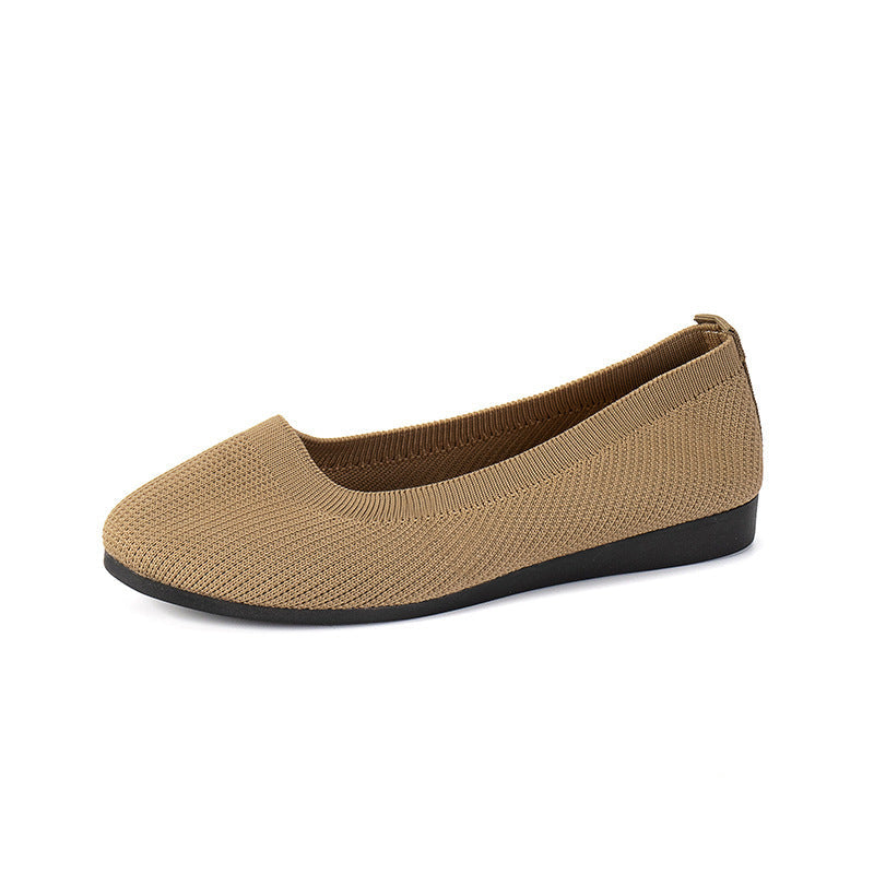 OrthoCare Comfortable Flat Shoes In Knitted Mesh