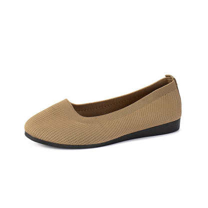 OrthoCare Comfortable Flat Shoes In Knitted Mesh