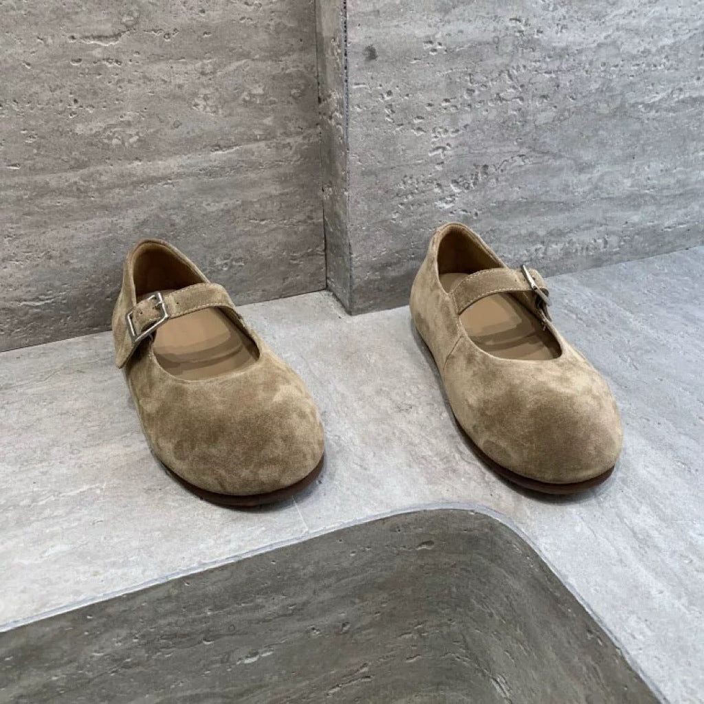 OrthoCare Mary Jane Shoes - Leather Buckle Comfort