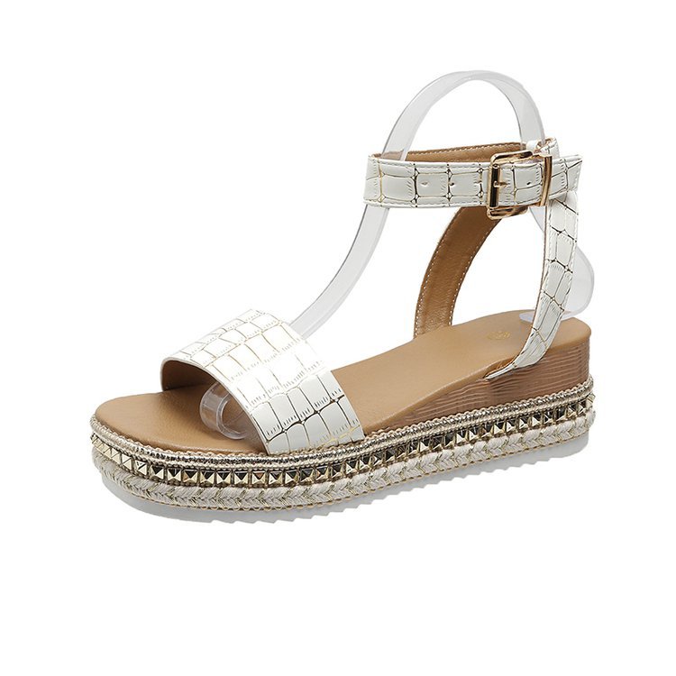 Vaelina | Women’s Orthopedic Snake Print Espadrille Platform Sandals