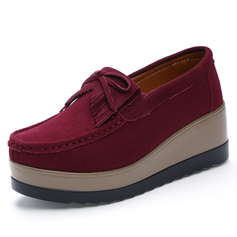 OrthoCare Shoes With Fringe Bow Design - Comfort And Elegance