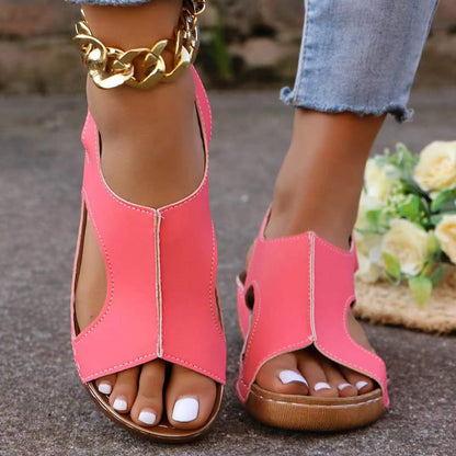 OrthoCare Wedge Sandals - Elastic Band Comfort