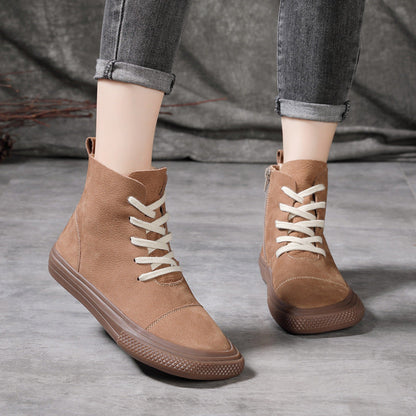 OrthoCare Cowhide Casual Shoes - Square Toe Comfort