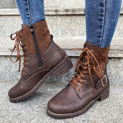 Mabyn | TrailCharm Orthopedic Lace-Up Ankle Boots