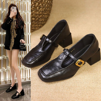OrthoCare Chunky Heel Mary Jane - Retro Comfort