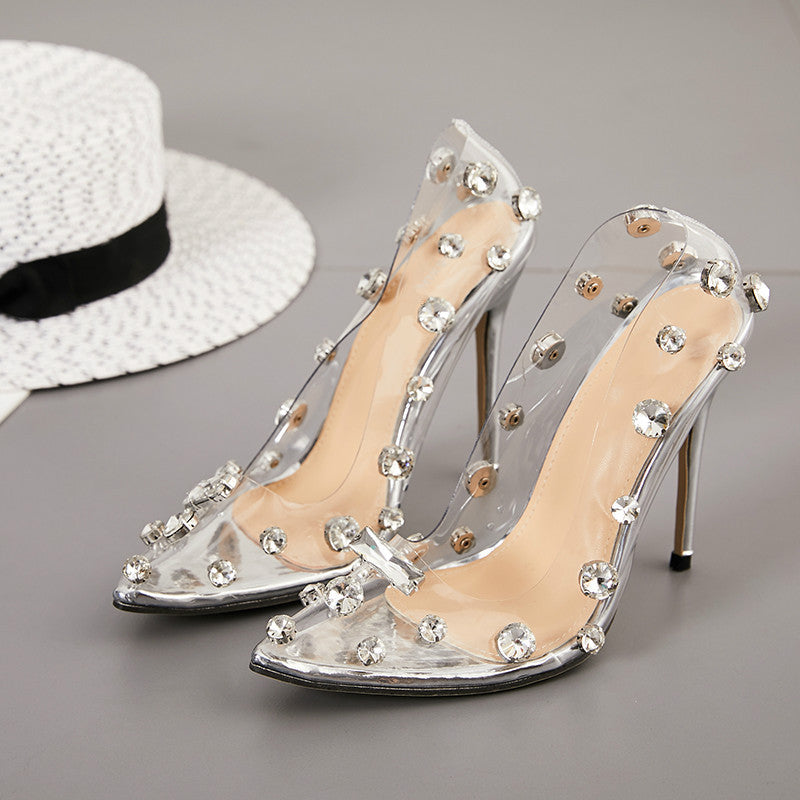 OrthoCare Unique Rhinestone High Heels For A Dazzling Style