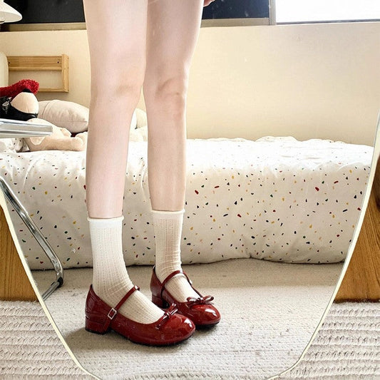 OrthoCare Mary Jane Shoes - Red Supportive Comfort