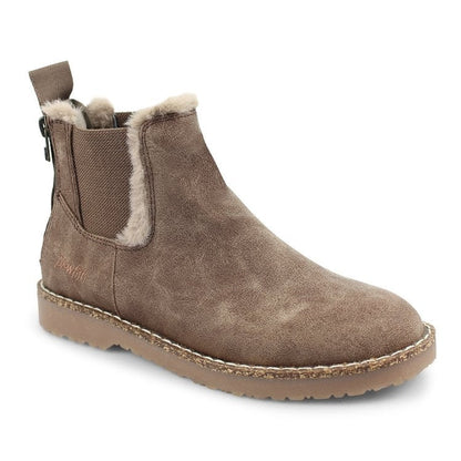 OrthoCare Leopard Suede Boots - Warm & Supportive