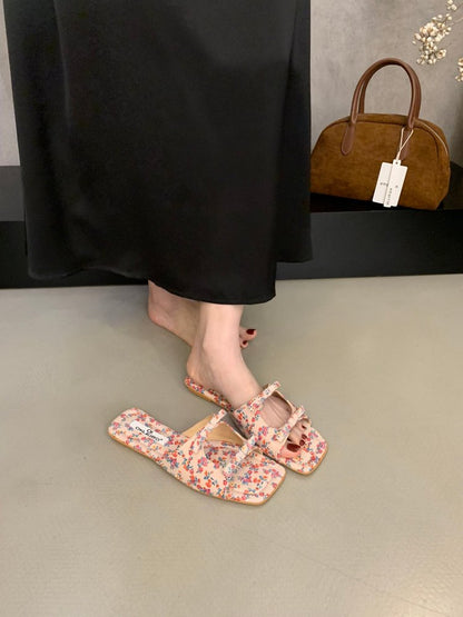 Ondine | Women’s Orthopedic Double Bow Slide Sandals
