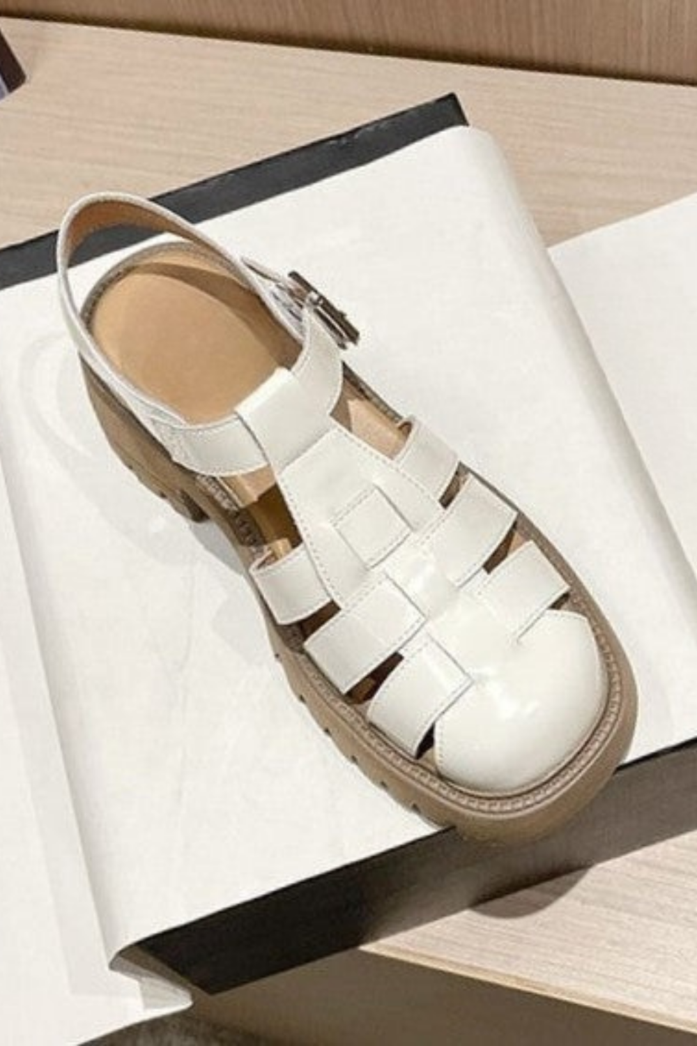 OrthoCare Platform Sandals - Closed Toe Comfort