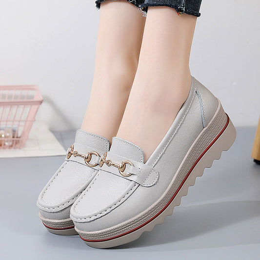 OrthoCare Leather Slip-On Shoes - Oversized Comfort