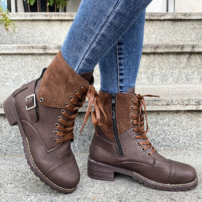 Mabyn | TrailCharm Orthopedic Lace-Up Ankle Boots