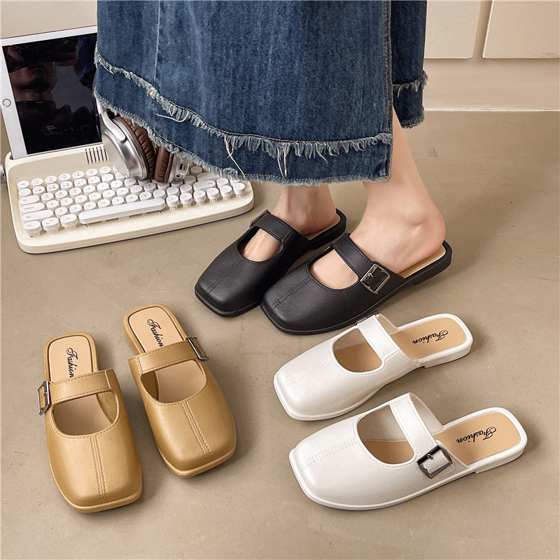 OrthoCare | Minimal Buckle Strap Slide Sandals