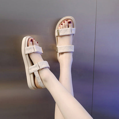 Carlotta | Women’s Orthopedic Double Buckle Platform Comfort Sandals
