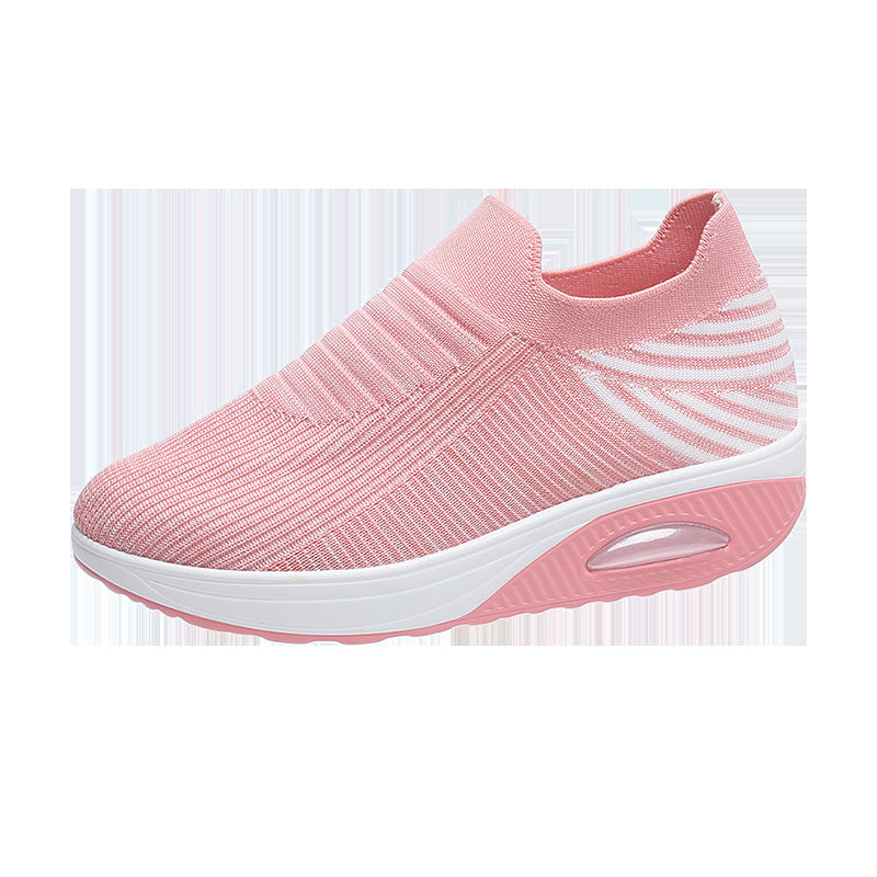 OrthoCare Lightweight And Breathable Striped Mesh Shoes