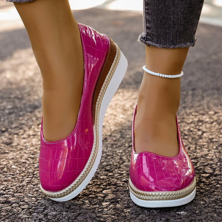 Ferelith | Women’s Orthopedic Metallic Slip-On Comfort Flats