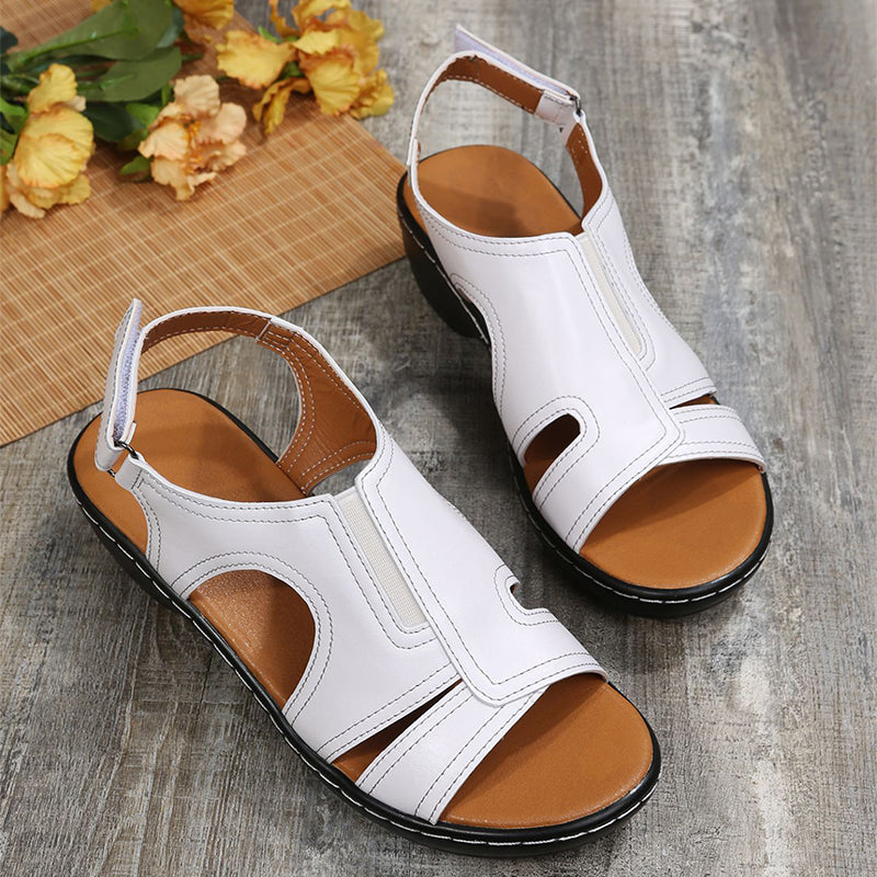 OrthoCare Ankle Strap Sandals - Chunky Heel Comfort