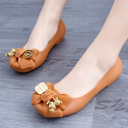 Umaya | Women’s Orthopedic Floral Embellished Ballet Flats