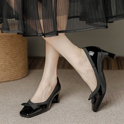 Cambria | Women’s Orthopedic Bow Block Heel Pumps