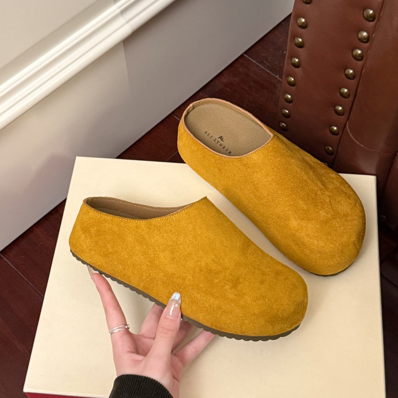 OrthoCare Cozy Suede Slip-On Clogs – Lightweight Comfort Indoor & Outdoor Shoes