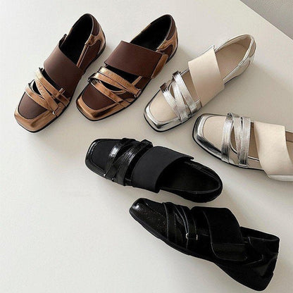 Baylisse | Women’s Orthopedic Retro Buckle Loafer Flats