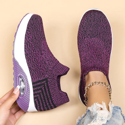 OrthoCare Women’s Slip-On Sneakers – Lightweight Breathable Walking Shoes