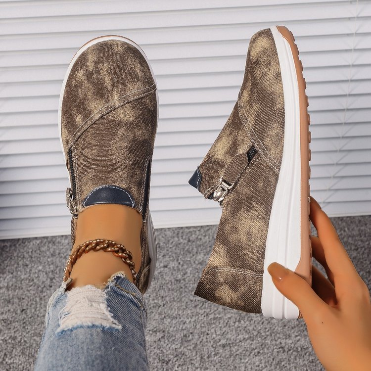 OrthoCare Denim Slip-On Sneakers – Lightweight Casual Walking Shoes