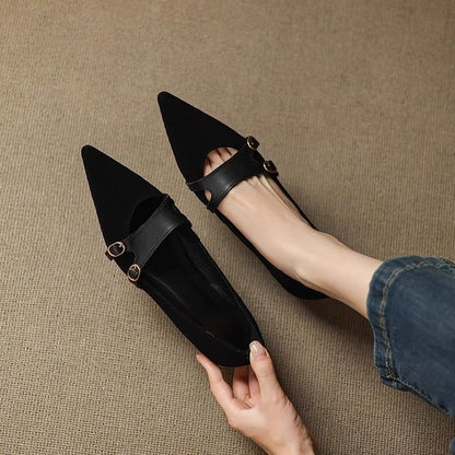 OrthoCare Vintage Pointed Flats - Supportive Design