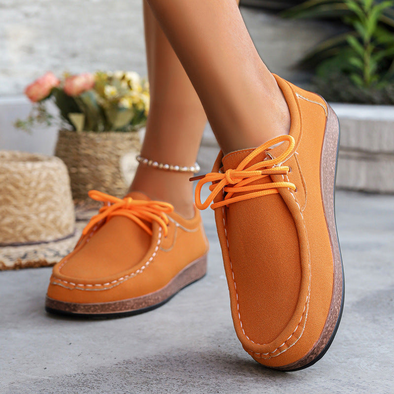 Cataleya | Women’s Orthopedic Suede Lace-Up Casual Loafers