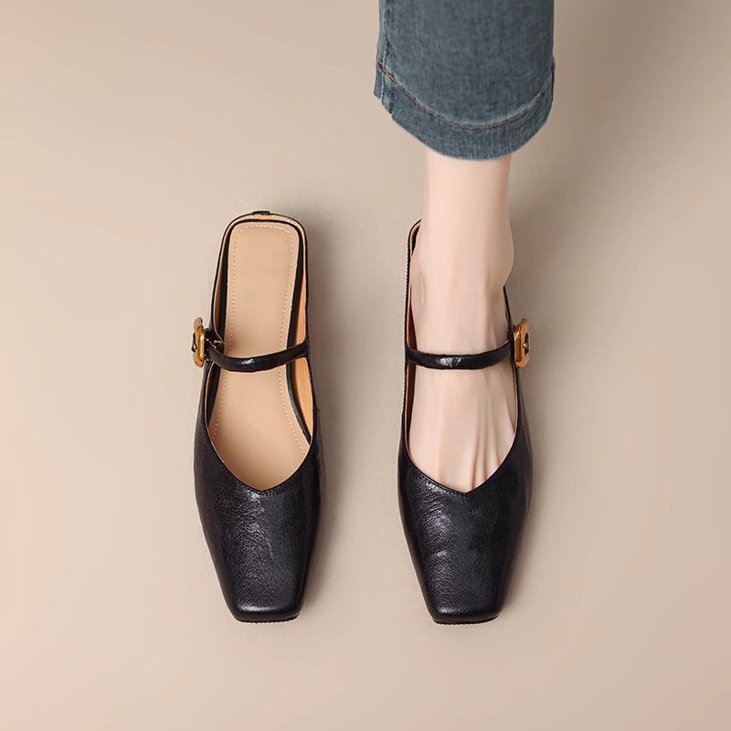 OrthoCare | Square Toe Mary Jane Ballet Flats