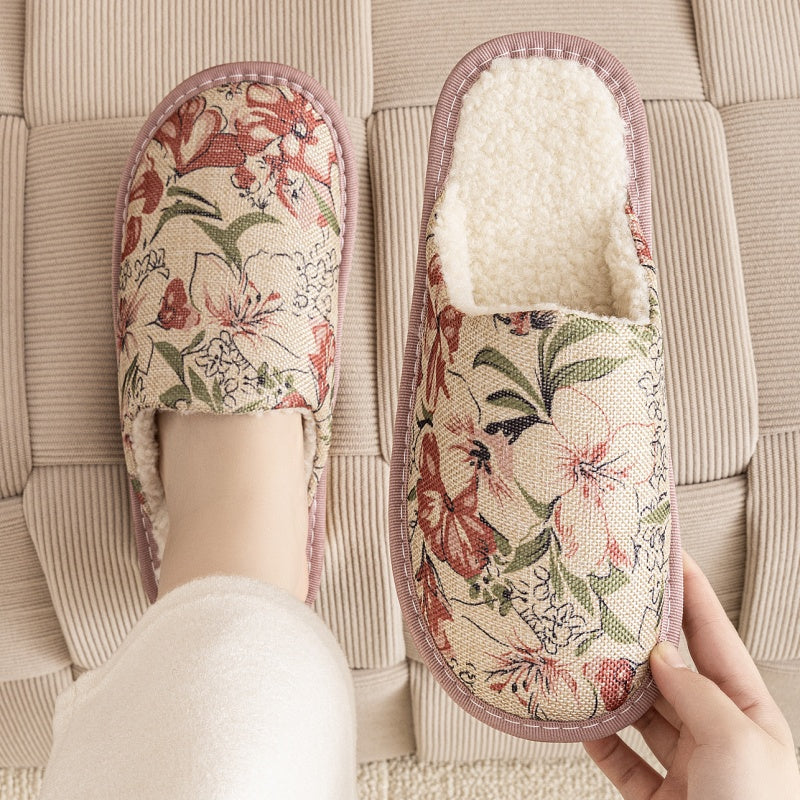 Kallista | Women’s Orthopedic Cozy Floral House Slippers