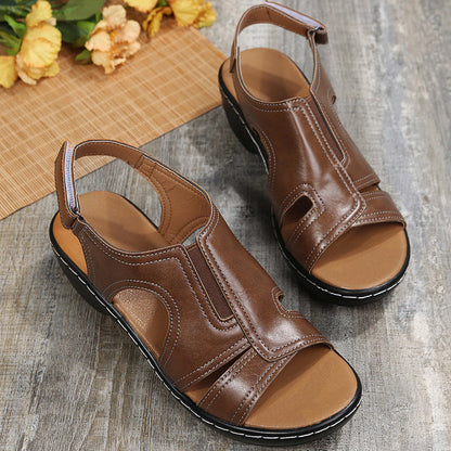 OrthoCare Ankle Strap Sandals - Chunky Heel Comfort