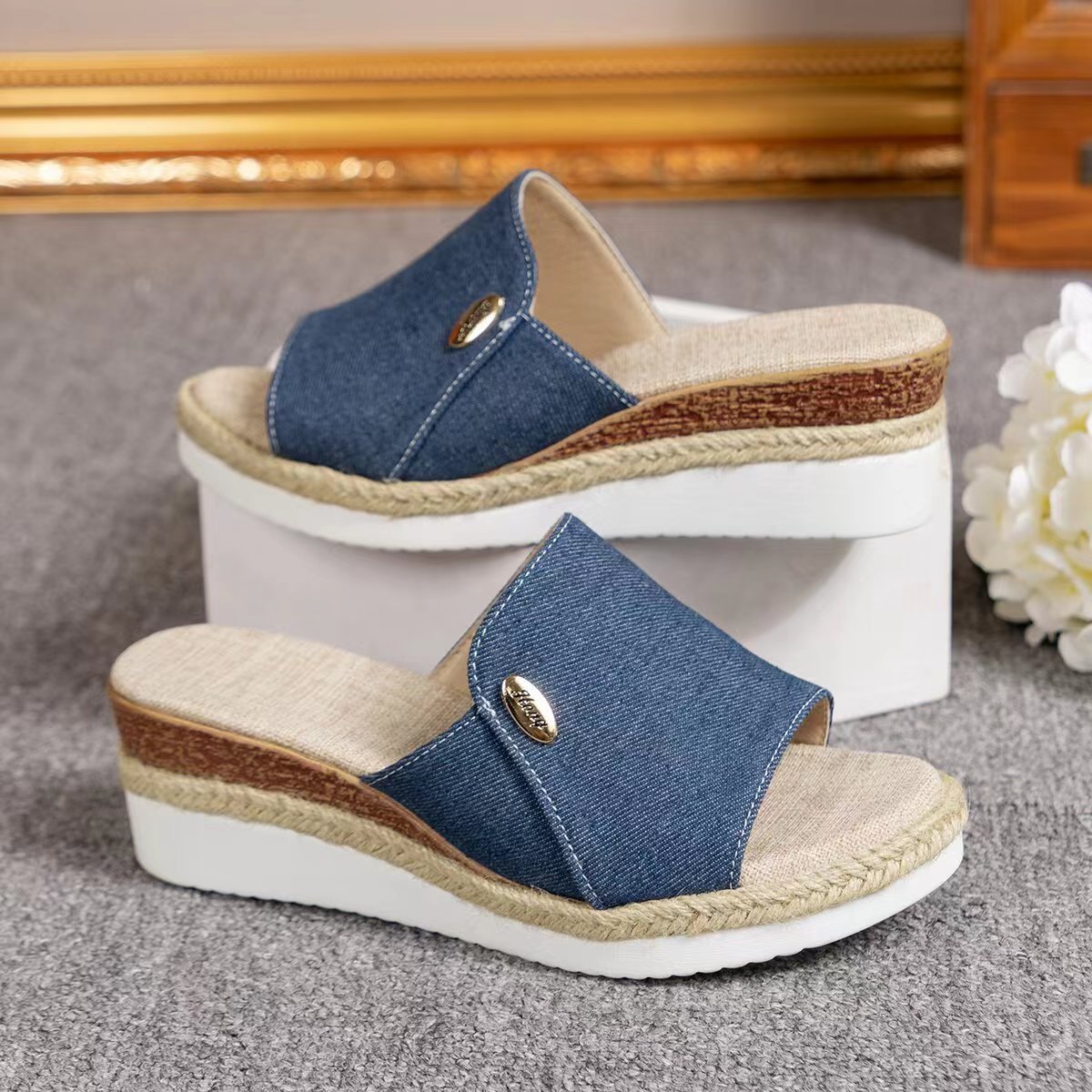 OrthoCare Platform Comfort Slide Sandals