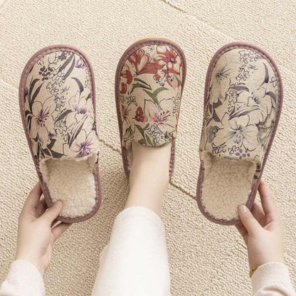 Kallista | Women’s Orthopedic Cozy Floral House Slippers