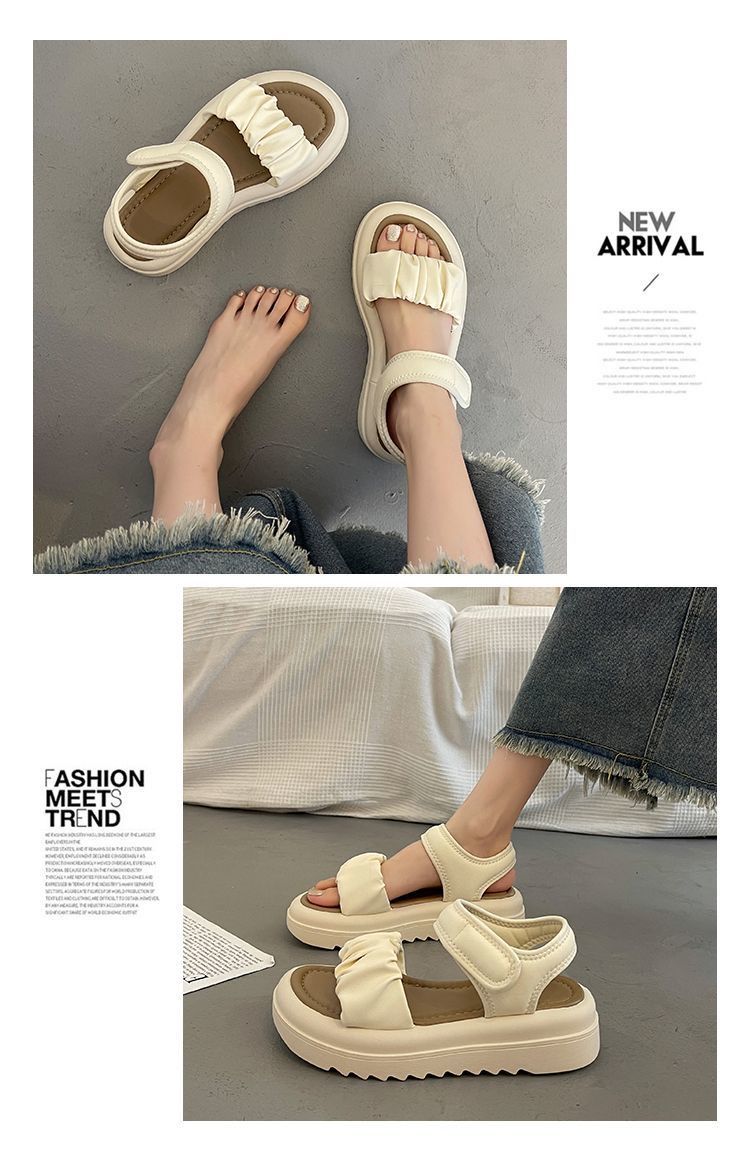Rowena | Women’s Orthopedic Ruffle Strap Platform Sandals