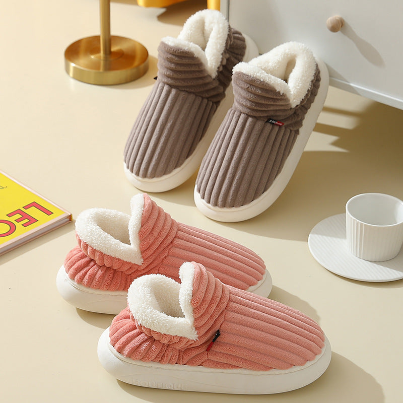 Lala | Orthopedic Plush Corduroy Indoor Slippers – Warm Comfort for Home
