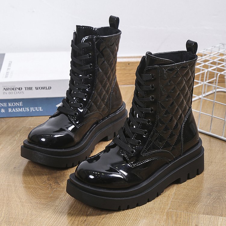 OrthoCare Quilted Platform Boots - Thick Heel