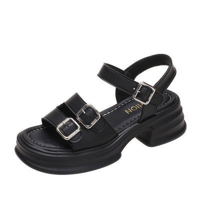 Sienna | Women’s Orthopedic Double Buckle Platform Sandals