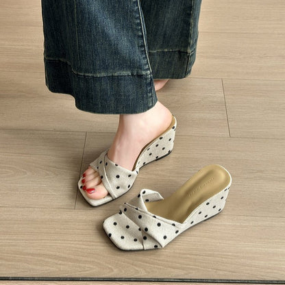 Cressa | Women’s Orthopedic Bow Wedge Slide Sandals
