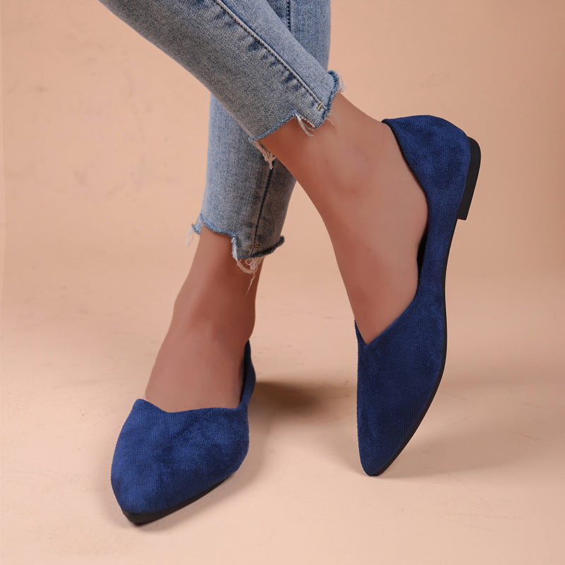 OrthoCare Pointed Low Toe Shoes In Plus Sizes