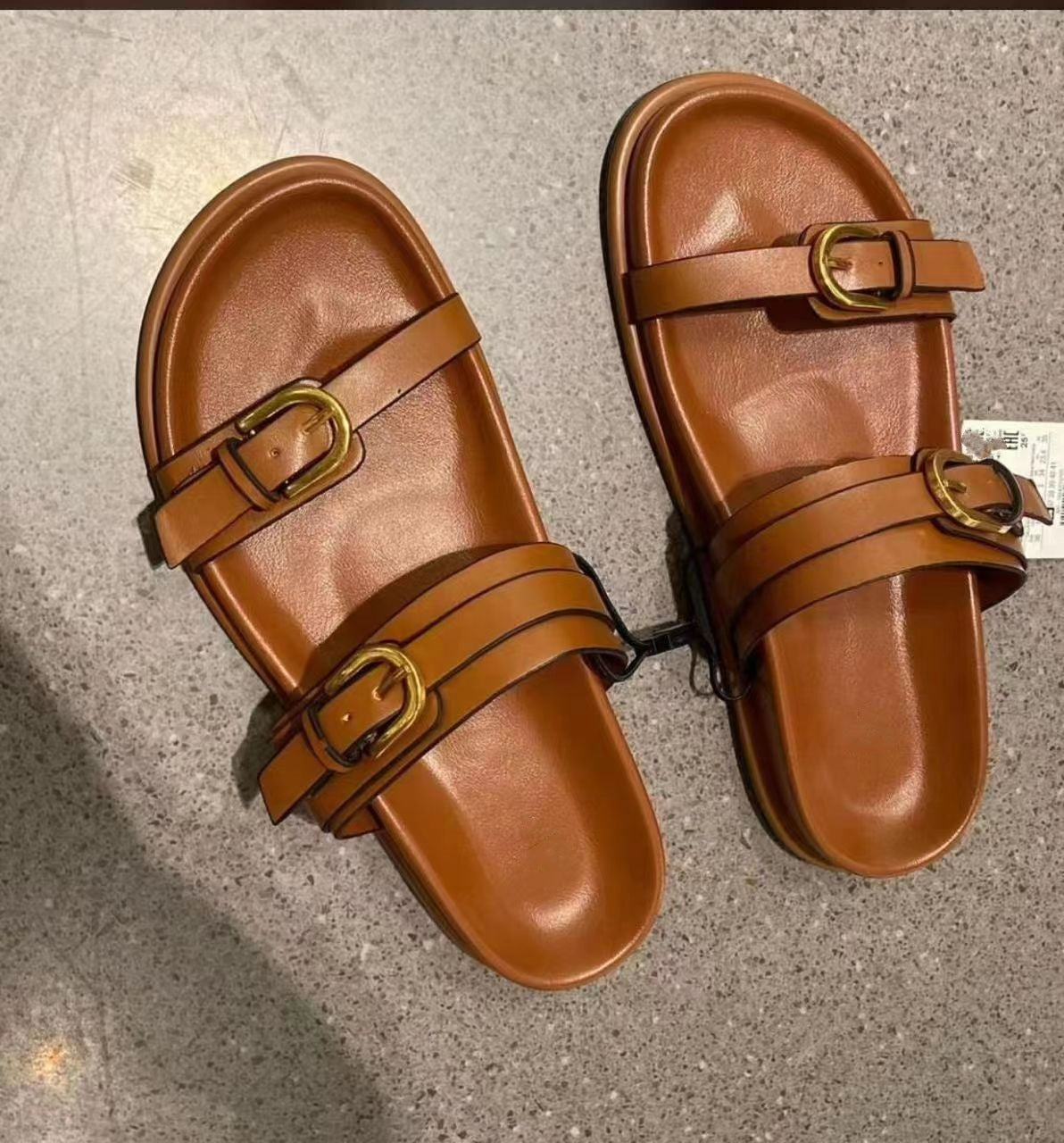 OrthoCare Double-Buckle Comfort Slide Sandals