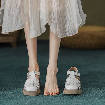 OrthoCare Platform Sandals - Closed Toe Comfort