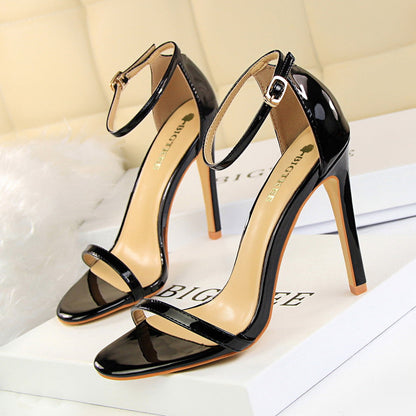 Ayana | Women’s Orthopedic Transparent Strap Stiletto Heel Sandals