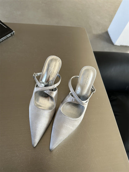 OrthoCare Pointed-Toe Slingback Heels