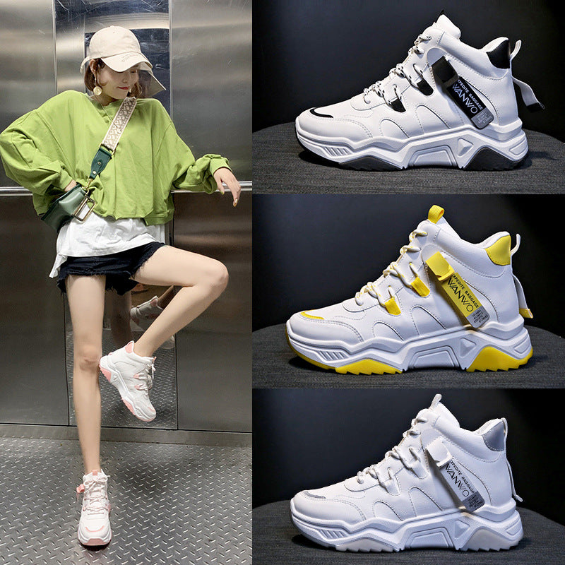 OrthoCare White High-Top Sneakers - Unique And Trendy Style