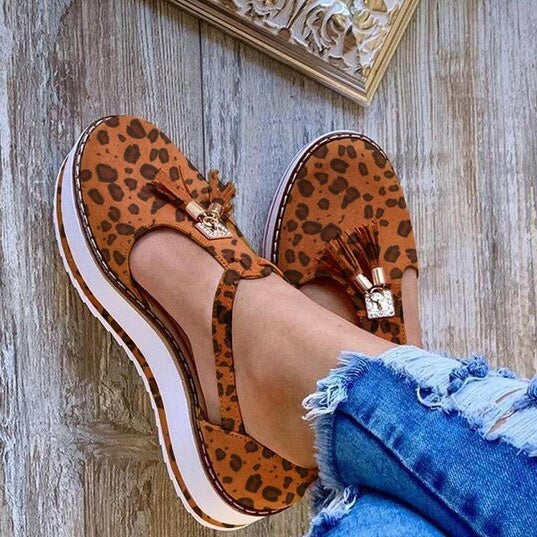 OrthoCare Fringe Flat Shoes - Spring Elegance