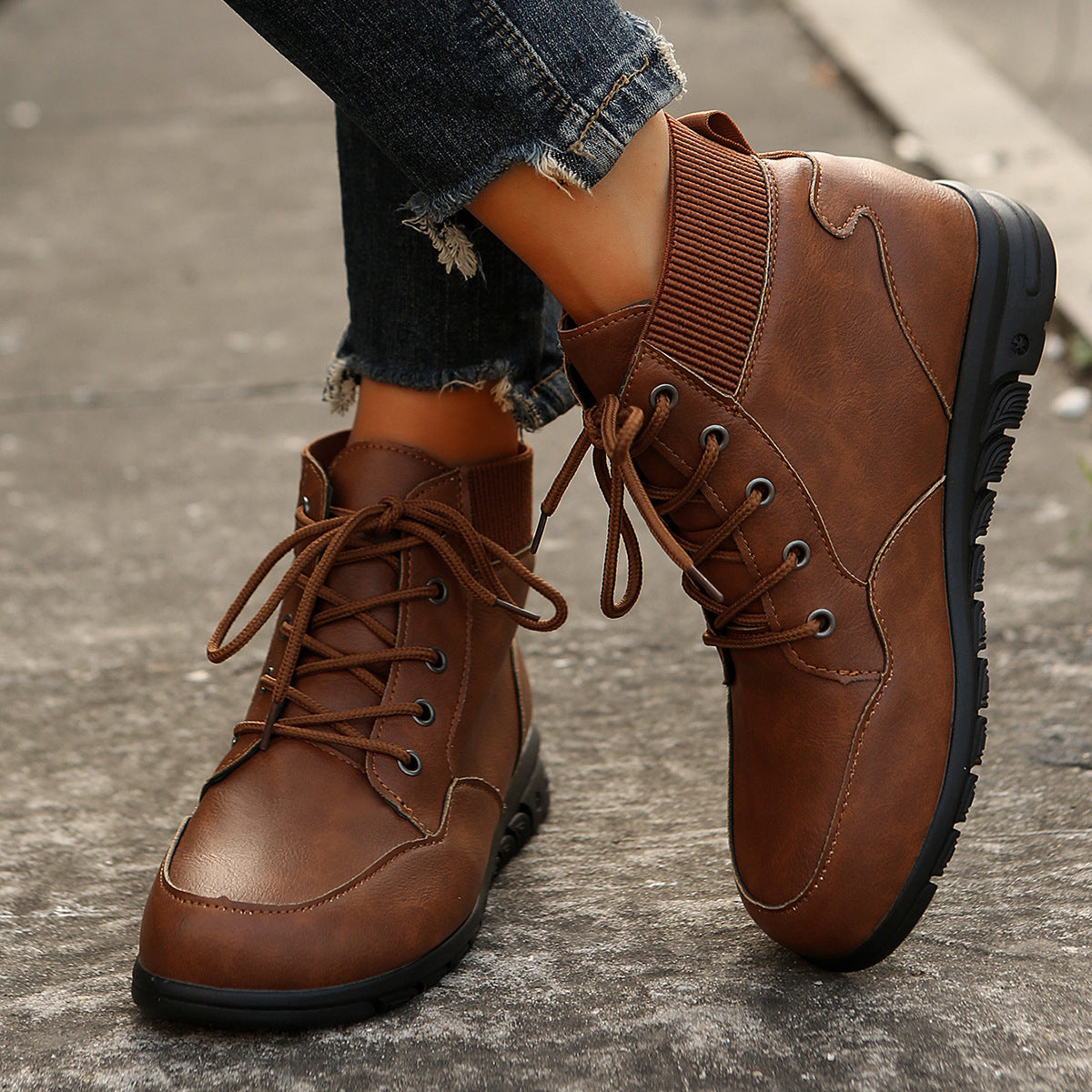 OrthoCare Ankle Boots - Non-Slip Flat Comfort