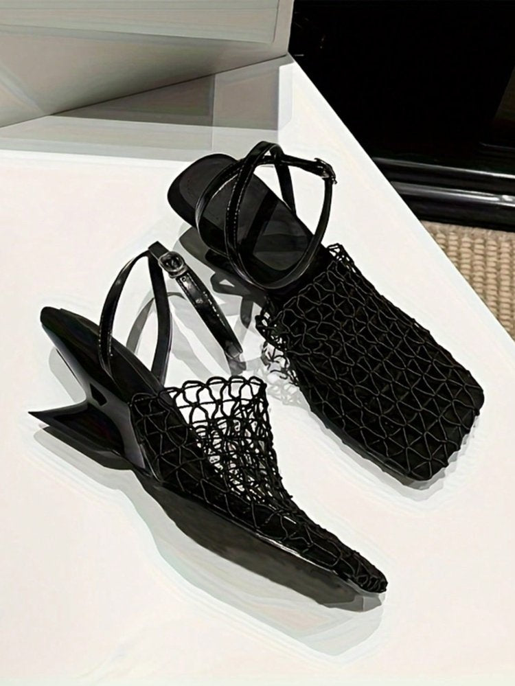 OrthoCare | Woven Pointed Toe Slingback Flats